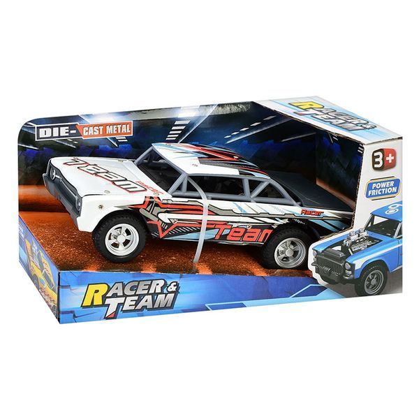 Металева гоночна машинка інерційна Racer&Team Z320-330-1, 20 см, 4 види 196219 фото &mdash; Кузя