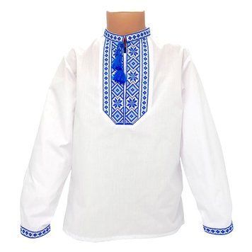 Вышиванка для мальчика "Козачок" синий 140р 162964 фото &mdash; Кузя