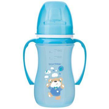 Кружка-непроливайка Canpol Babies EasyStart 240 мл арт 35 208blu Голубая 120531 фото &mdash; Кузя