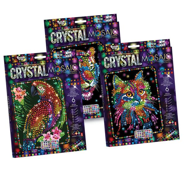 Набор для творчества "Crystal Mosaic" CRM-01-02-10 "Danko Toys" 101641 фото — Кузя