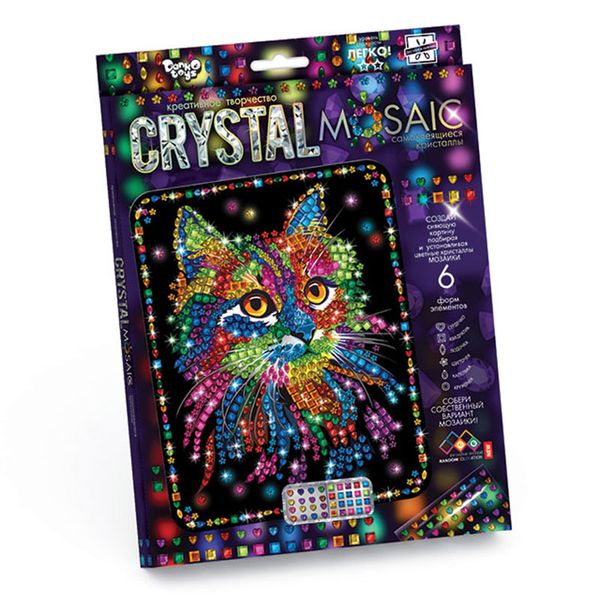 Набор для творчества "Crystal Mosaic" CRM-01-02-10 "Danko Toys" 101641 фото — Кузя