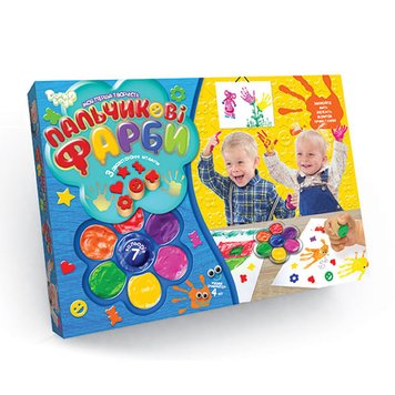 Пальчиковые краски "Danko Toys" РК-01-02, 7 цветов 96287 фото — Кузя