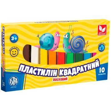 Дитячий восковий пластилін "Школярик" 303115006, 10 кольорів 161323 фото &mdash; Кузя