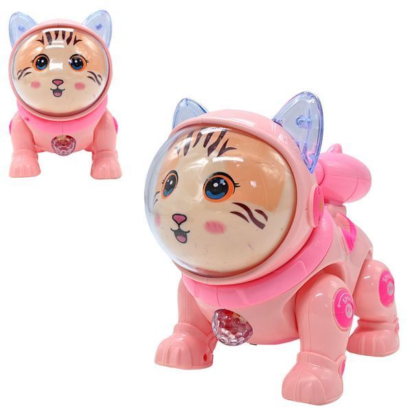 Інтерактивне кошеня Space Cat QF 378-3 з диско-кулею та парогенератором, 2 кольори 191800 фото &mdash; Кузя