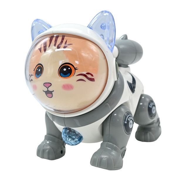 Інтерактивне кошеня Space Cat QF 378-3 з диско-кулею та парогенератором, 2 кольори 191800 фото &mdash; Кузя