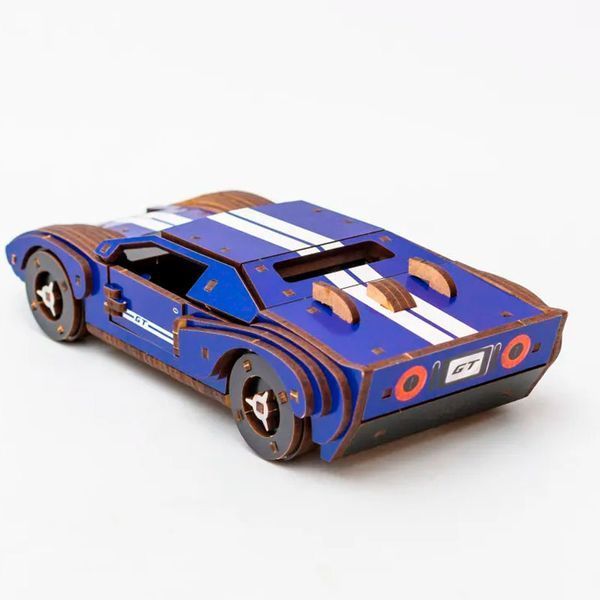 Дерев&rsquo;яний 3D-конструктор PuzzleOK Fast Car GT Puz-26915, 164 деталі 191161 фото &mdash; Кузя