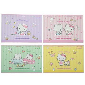 Альбом для малювання Kite Hello Kitty HK24-241-1 на скобі, 12 аркушів 194596 фото &mdash; Кузя