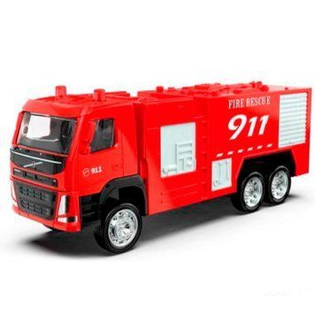 Машинка металлическая "Volvo Fire Engine" Автопром 67392 155391 фото &mdash; Кузя