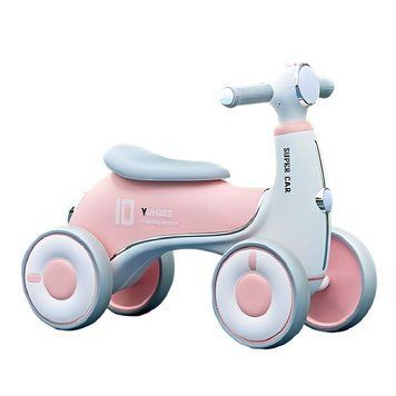 Чотириколісний дитячий велобіг-толокар Joy LY-31903 з музикою та підсвічуванням, рожевий 192979 фото &mdash; Кузя