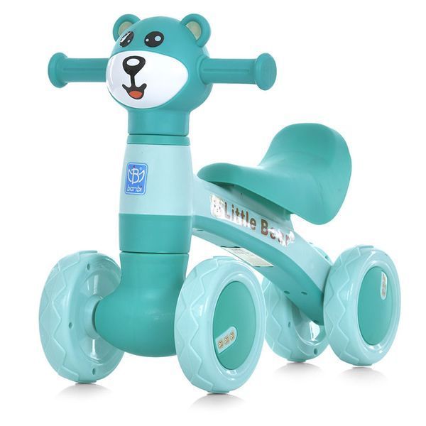 Чотириколісний біговел-каталка Bambi M 5762-4 з підсвічуванням і музикою, зелений 191906 фото — Кузя