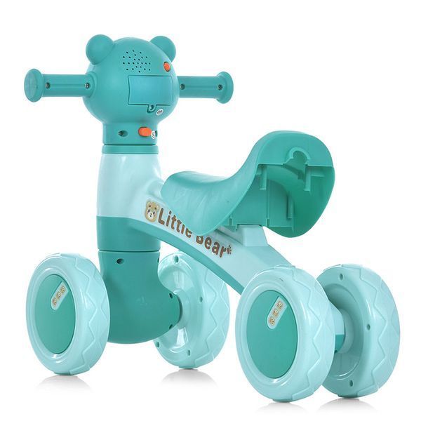 Чотириколісний біговел-каталка Bambi M 5762-4 з підсвічуванням і музикою, зелений 191906 фото — Кузя