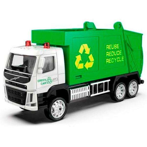 Машинка Volvo Garbage Truck, Автопром 67391 155390 фото — Кузя