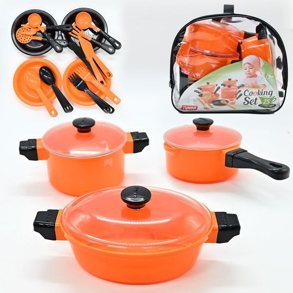 Набор игрушечной посуды Cooking Set Юн1198, 25 предметов 187689 фото &mdash; Кузя