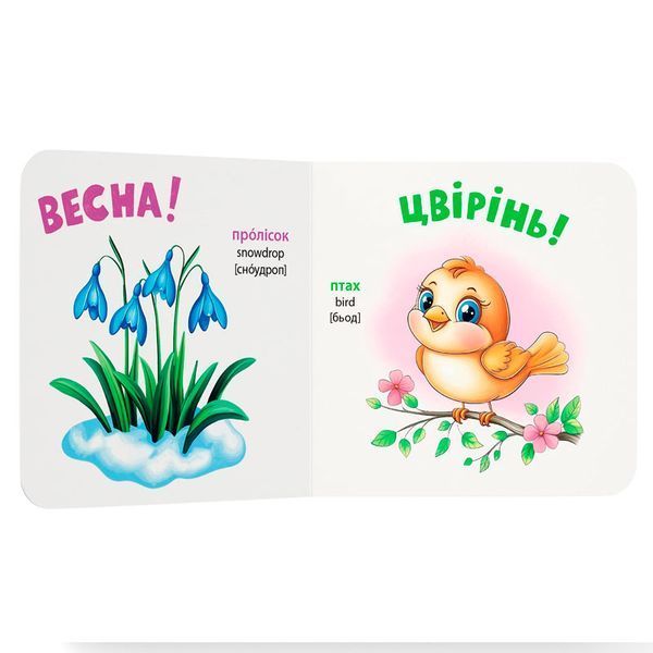 Детская книга-картонка Времена года Crystal Book Розглядайка-розвивайка 475911 192524 фото &mdash; Кузя
