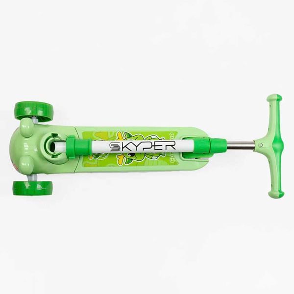 Трехколесный самокат складной со светящимися колесами Skyper FR-01 2556 колеса PU 190721 фото &mdash; Кузя