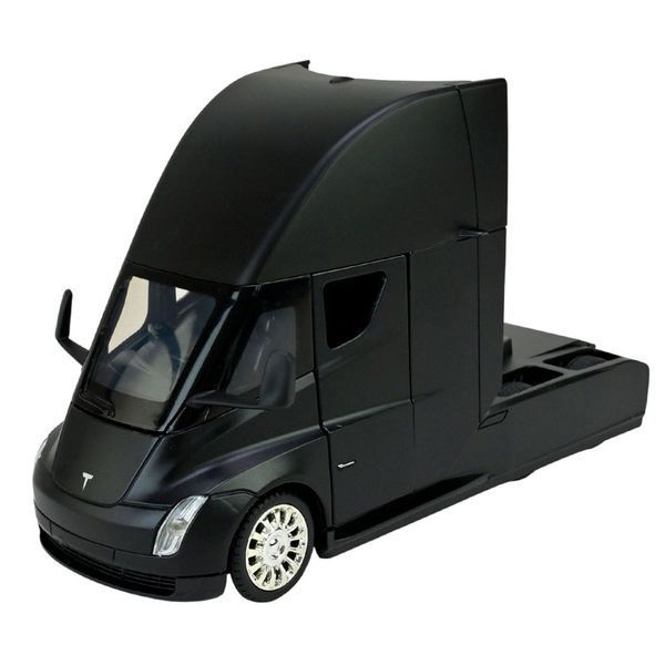 Металева іграшкова вантажівка Tesla Semi Truck Head від Автопром AP7731 зі світлом, звуком 191998 фото &mdash; Кузя