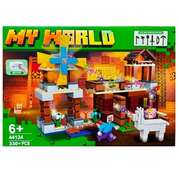 Конструктор My World 44124 Ферма с подсветкой, 330 деталей 192110 фото &mdash; Кузя