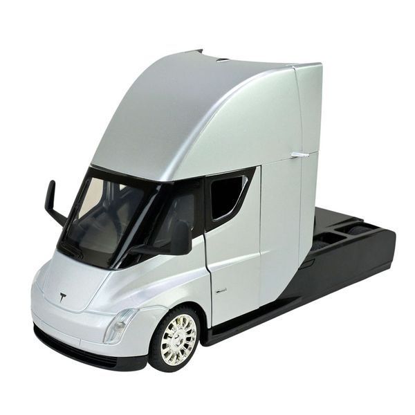 Металева іграшкова вантажівка Tesla Semi Truck Head від Автопром AP7731 зі світлом, звуком 191998 фото &mdash; Кузя