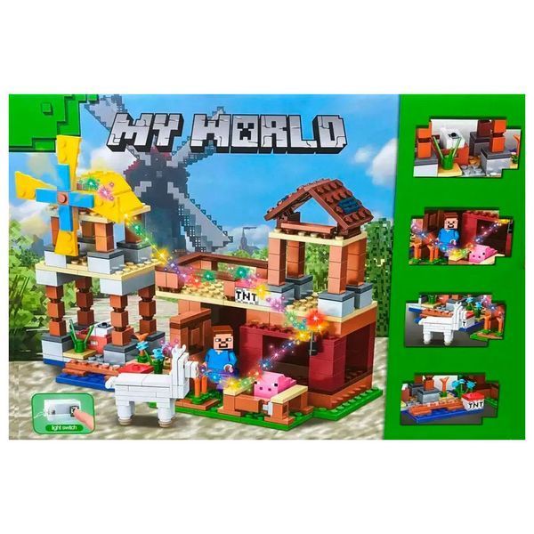 Конструктор My World 44124 Ферма с подсветкой, 330 деталей 192110 фото &mdash; Кузя