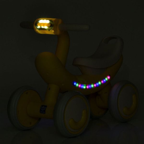 Каталка-толокар Bambi Racer M 6239E-6 с музыкой и световыми эффектами, желтая 187513 фото &mdash; Кузя