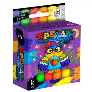 Мелки разноцветные Danko Toys MEL0204U 18 шт 120422 фото &mdash; Кузя
