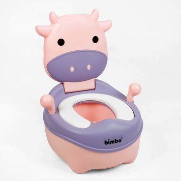 Дитячий горщик Корівка з м'яким сидінням та знімним лотком Bimbo 3054-16 195367 фото &mdash; Кузя