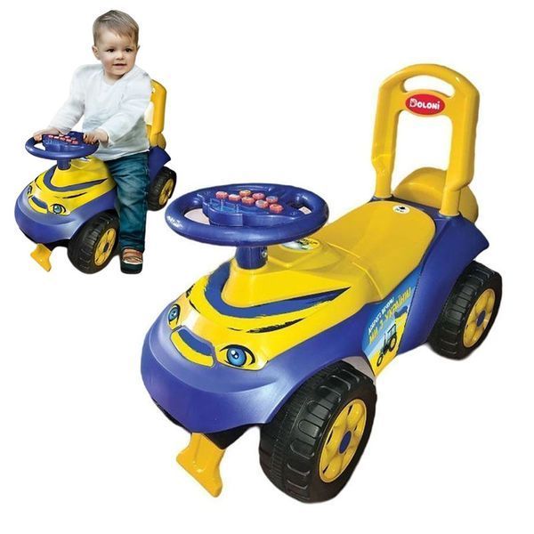 Музыкальная машинка толокар "Автошка" Doloni Toys 0142/17UA с украинской озвучкой 161006 фото &mdash; Кузя