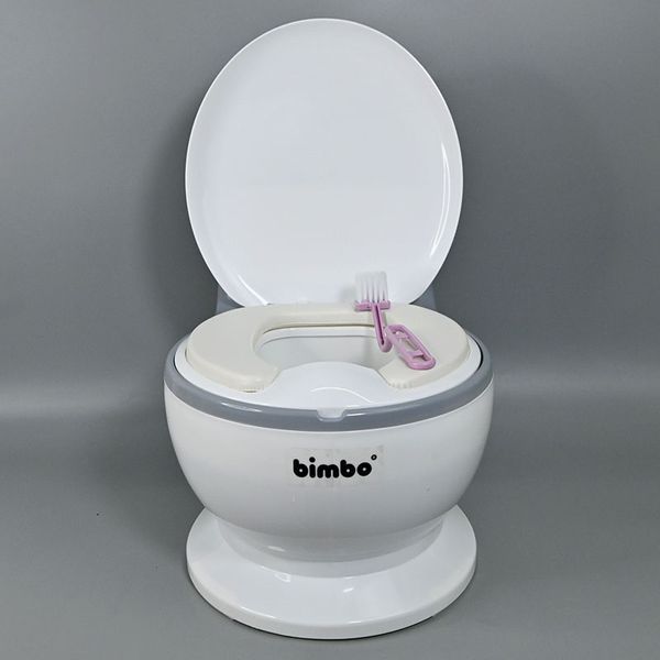 Детский горшок-унитаз BIMBO 2219-50 с мягким сиденьем, звуковым эффектом и щеткой 191968 фото &mdash; Кузя