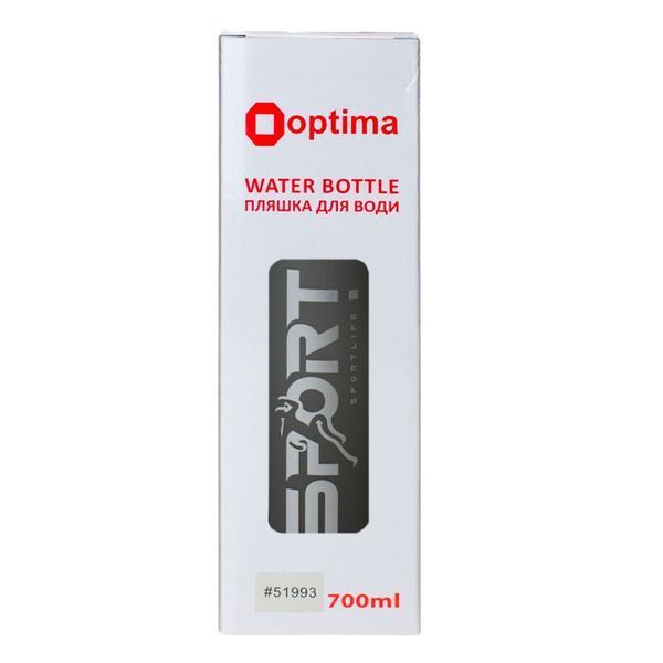 Бутылка для воды Optima Grippy 700 мл O51993 серая