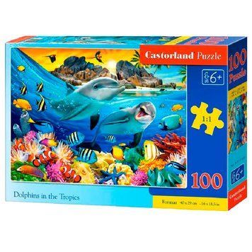 Пазли Castorland 111169 "Дельфіни в тропіках", 100 ел. 153304 фото &mdash; Кузя