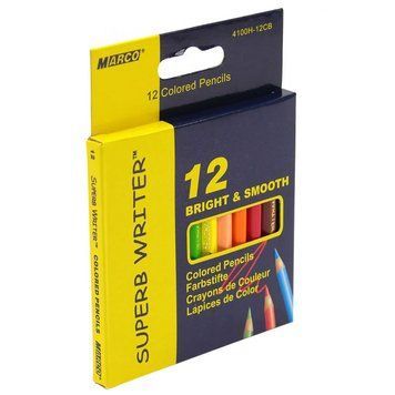 Набір кольорових міні - олівців "Marco Superb Writer" №4100Н-12СВ, 12 кол. 56418 фото &mdash; Кузя