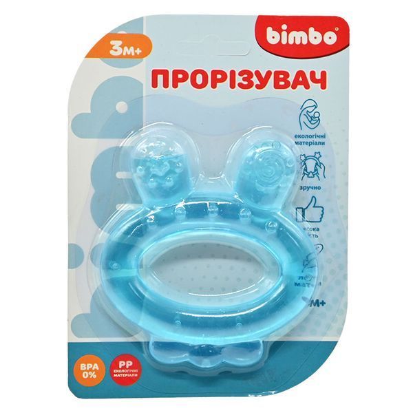 Прорізувач для зубів Зайчик Bimbo BM 38-1516, 3 кольори 192629 фото &mdash; Кузя