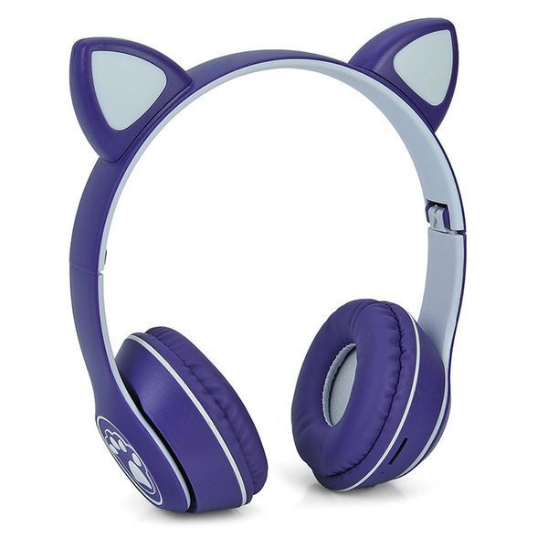 Беспроводные детские наушники с светящимися ушками Bluetooth MZ003, микс цветов 189722 фото &mdash; Кузя