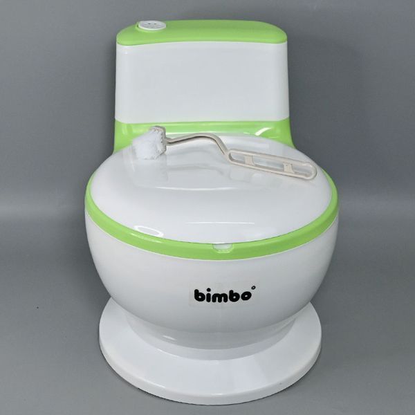 Детский горшок-унитаз BIMBO 3145-72 с мягким сиденьем, звуком и щеткой 191969 фото &mdash; Кузя