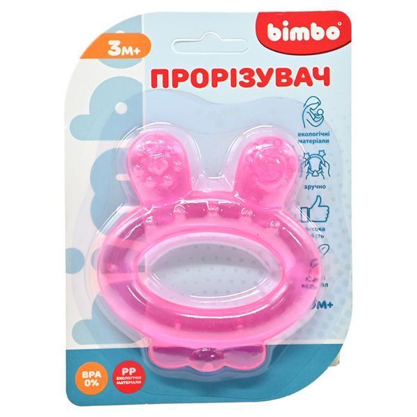 Прорізувач для зубів Зайчик Bimbo BM 38-1516, 3 кольори 192629 фото &mdash; Кузя