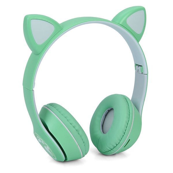 Беспроводные детские наушники с светящимися ушками Bluetooth MZ003, микс цветов 189722 фото &mdash; Кузя