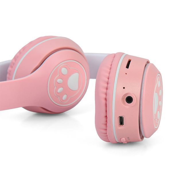 Беспроводные детские наушники с светящимися ушками Bluetooth MZ003, микс цветов 189722 фото &mdash; Кузя