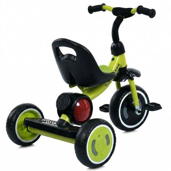 Триколісний велосипед Turbo Trike MT 3650-2 зі світлом та музикою, салатовий 190908 фото &mdash; Кузя