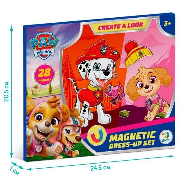 Магнітна гра-одягалка Paw Patrol Dodo 200699, 28 магнітів 190601 фото &mdash; Кузя
