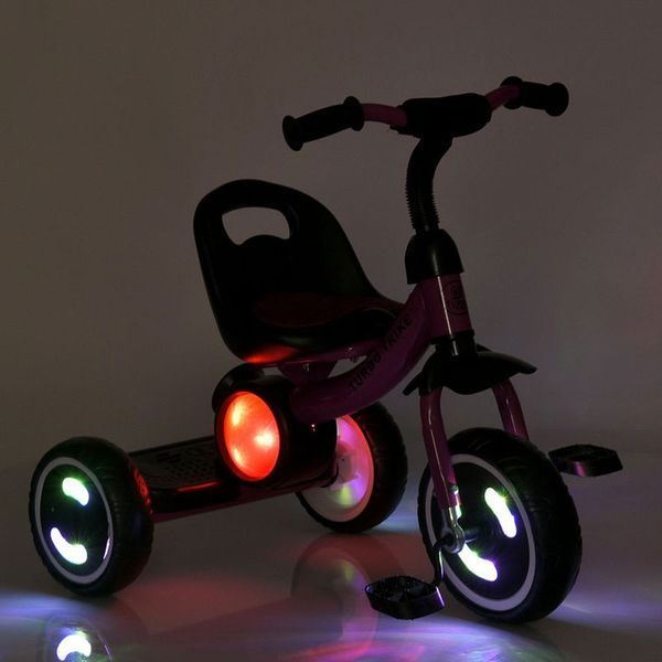 Триколісний велосипед Turbo Trike MT 3650-2 зі світлом та музикою, салатовий 190908 фото &mdash; Кузя