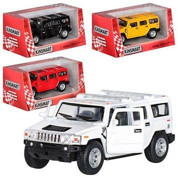 Металлическая машинка "2008 HUMMER H2 SUV" КT 5337 W Kinsmart, 4 цвета 31734 фото &mdash; Кузя