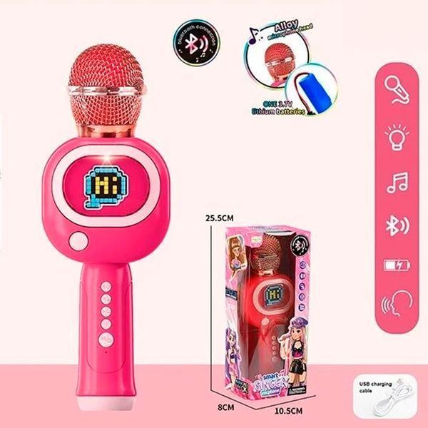 Беспроводной микрофон-караоке Bluetooth с подсветкой HY 850 E 189743 фото &mdash; Кузя