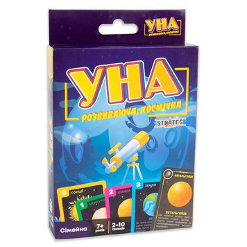 Настольная игра "УНА" Космос Стратег 30448, укр. 174217 фото — Кузя