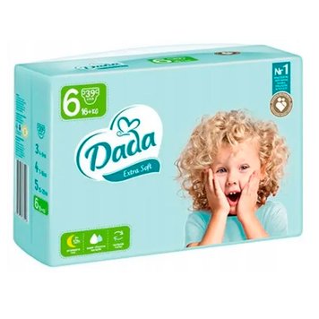 Дитячі підгузки "Dada" Еxtra soft розмір 6 (16+ кг), 37 шт. 171308 фото — Кузя