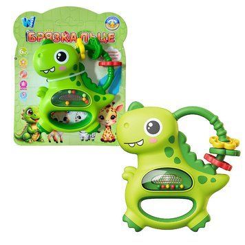 Музичне брязкальце Динозавр WToys 57016 з українським озвучуванням та підсвічуванням 196340 фото &mdash; Кузя