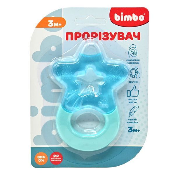Прорізувач для зубів Зірочка Bimbo BM 54-6430, 3 кольори 192631 фото &mdash; Кузя