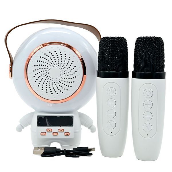 Караоке-колонка Bluetooth с двумя микрофонами и часами C 72554, 3 цвета 183857 фото &mdash; Кузя