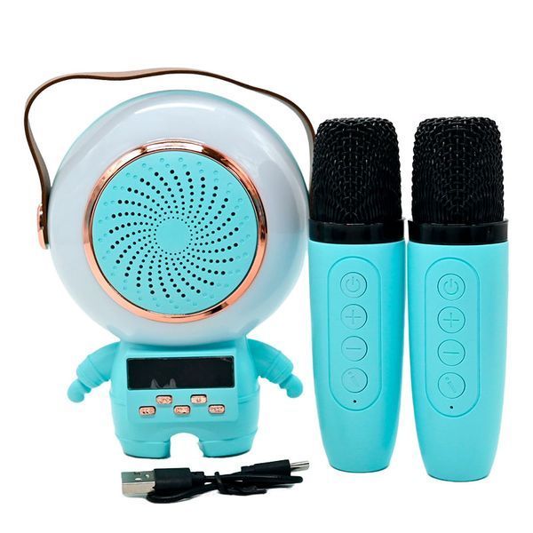 Караоке-колонка Bluetooth с двумя микрофонами и часами C 72554, 3 цвета 183857 фото &mdash; Кузя