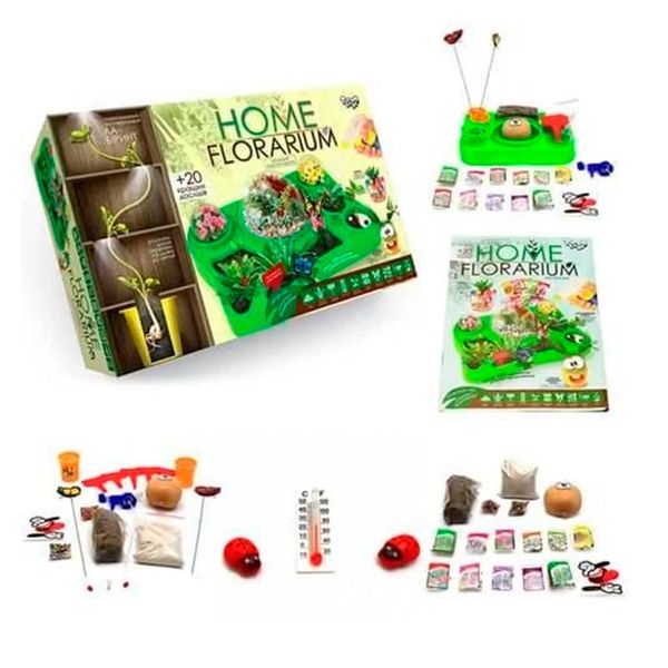 Набор для проведения опытов "Home Florarium" HFL-01-01U Danko Toys 111135 фото — Кузя