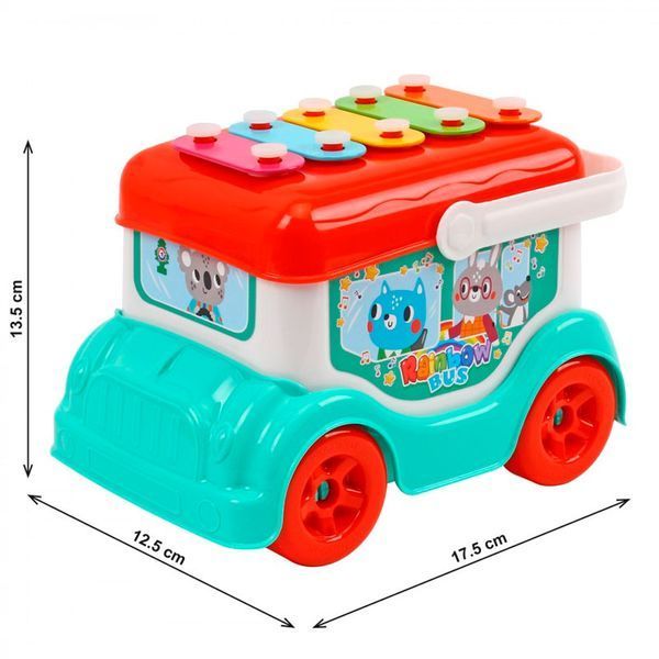 Игрушка Автобус-ксилофон ТехноК 9857 185961 фото &mdash; Кузя